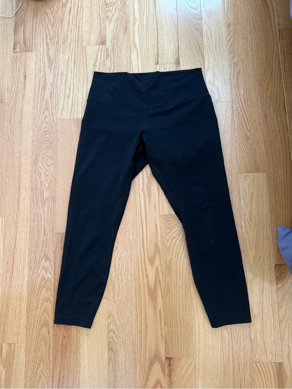 lululemon athletica Black High-Rise Leggings diamond pattern